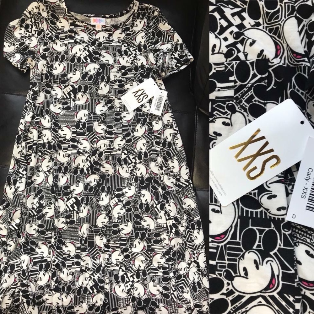 LulaRoe Disney Carly XXS Mickey